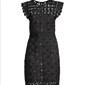 MILLY Herringbone Sequin Dress